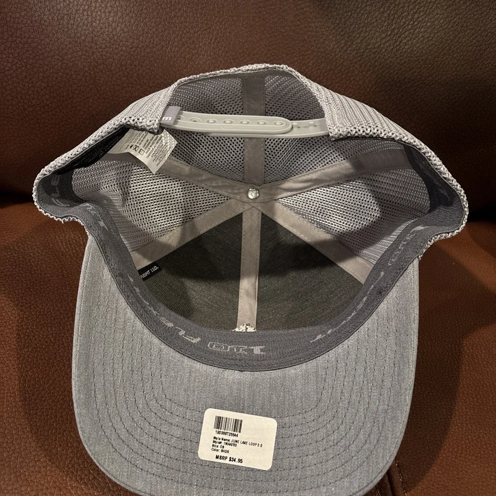 TravisMathew Adult June Lake Loop 2.0 California State Golf Hat Heather Gray NEW